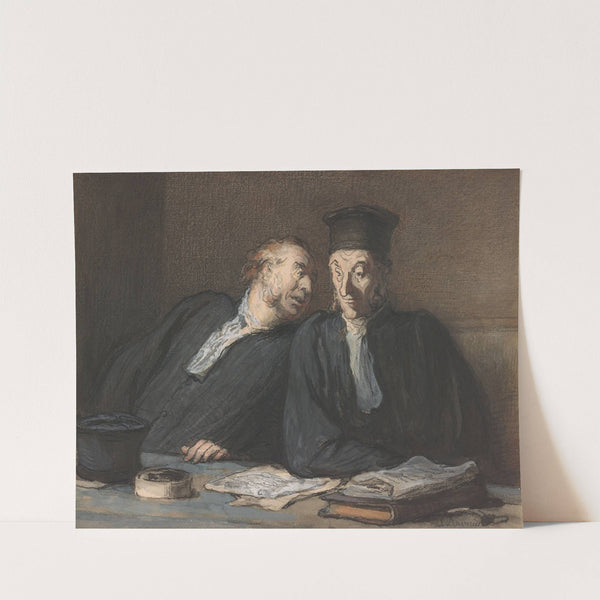 Two Lawyers Conversing (ca. 1862) by Honoré Daumier