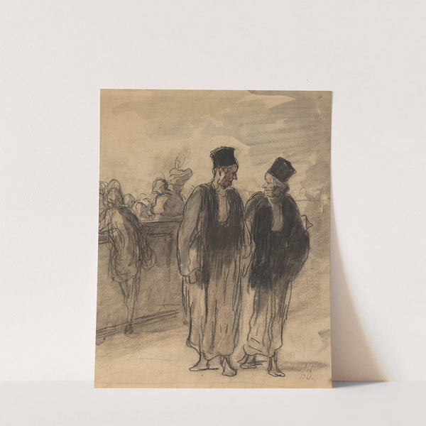 Two Lawyers by Honoré Daumier