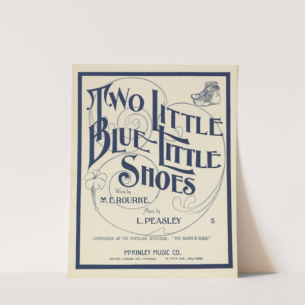 Two little, blue little shoes by Anonymous