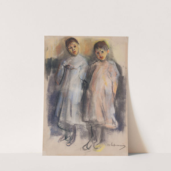 Two little Girls (circa 1902) by Max Liebermann