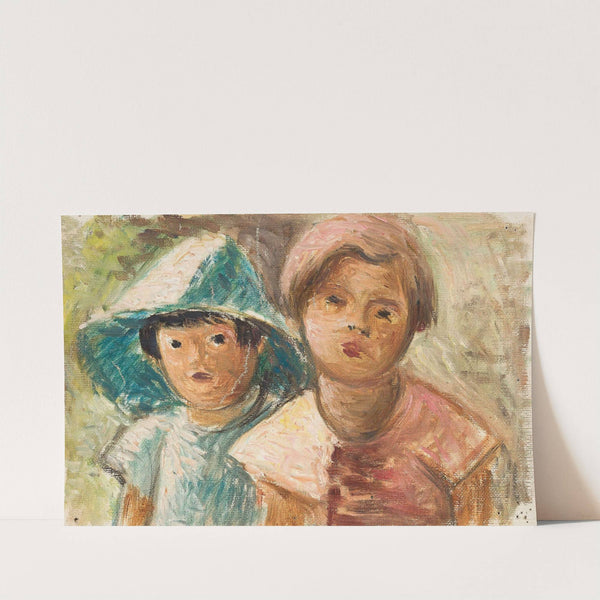 Two little girls by Wacław Wąsowicz
