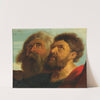 Two Male Heads by Follower of Peter Paul Rubens