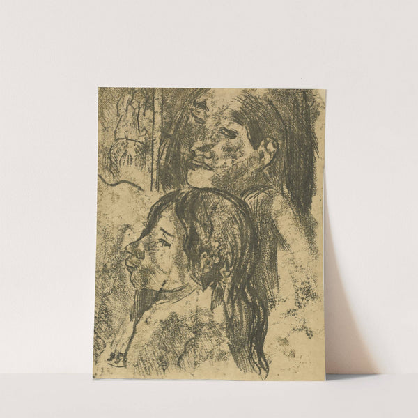 Two Marquesans (circa 1902) by Paul Gauguin