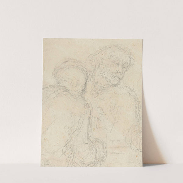 Two Men by Honoré Daumier