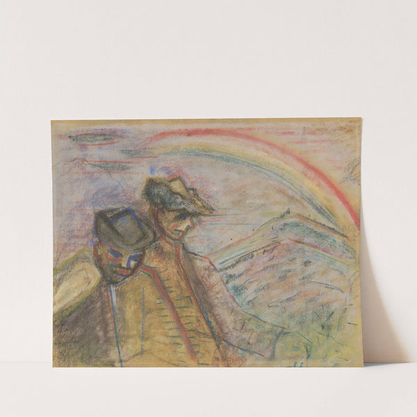 Two Men in a Landscape by Arnold Peter Weisz-Kubínčan