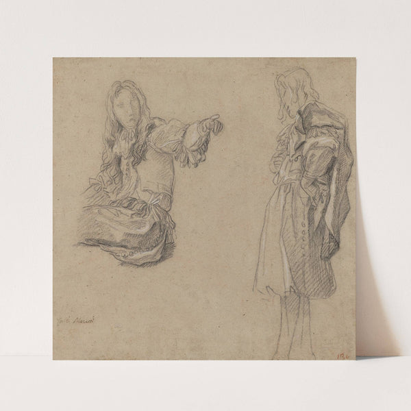 Two Men in Elaborate Costumes (c. 1680) by Carlo Maratti