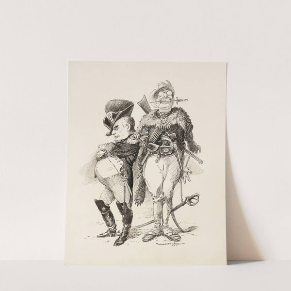 Two men in military uniform, one of them is Theodore Roosevelt. (1901) by William Henry Walker