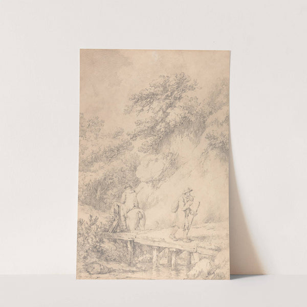 Two Men on a Country Road by George Morland