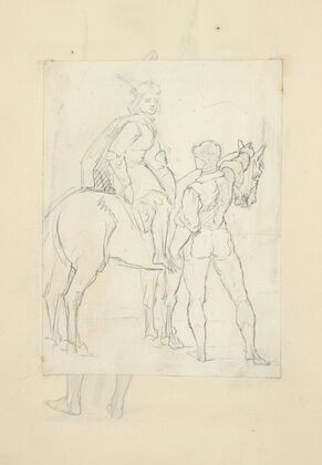 Two men, one on horseback