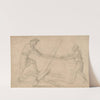 Two men sawing a plank by Baccio Bandinelli