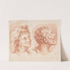 Two men’s heads (1749-1849) by Louis-François Roubiliac