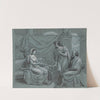 Two Messengers and a Woman by Jean Antoine Verschaeren
