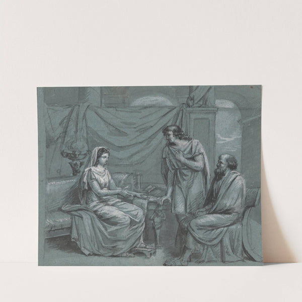 Two Messengers and a Woman by Jean Antoine Verschaeren