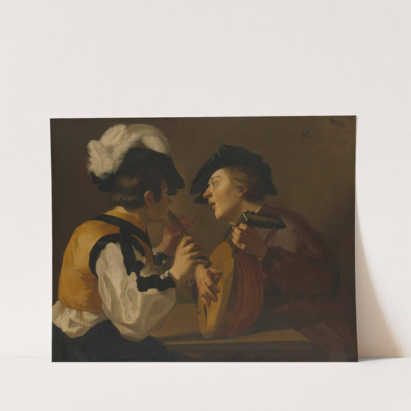 Two Musicians by Anonymous