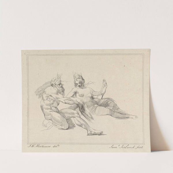 Two Mythological Figures by John Hamilton Mortimer