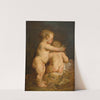 Two Naked Children with Grapes by Anonymous