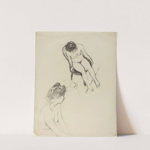 Two Nude Figure Studies (possibly 1900-1905) by Édouard Vuillard