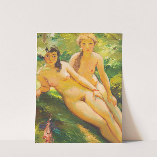 Two Nude Girls by František Šindelář