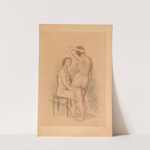 Two nudes by Zygmunt Waliszewski