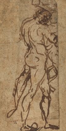Two Nudes Fighting