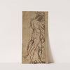 Two Nudes Fighting by Michelangelo