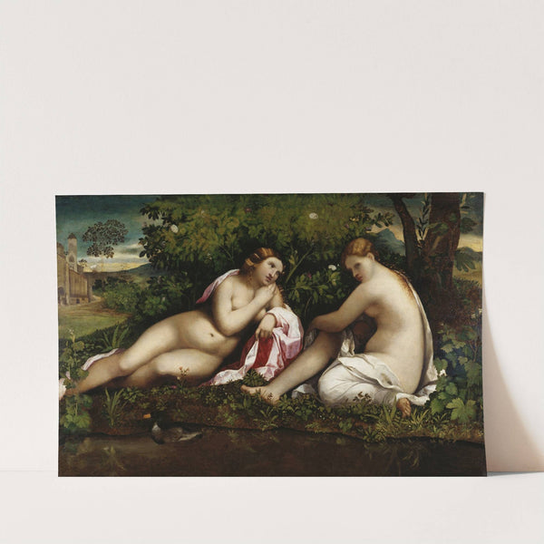 Two Nymphs at Rest by Jacopo Palma Il Vecchio