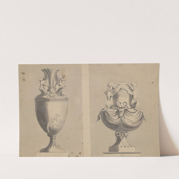 Two ornamental urns by John Rubens Smith