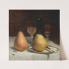 Two Pears on a Tabletop (c. 1866) by Sanford Robinson Gifford