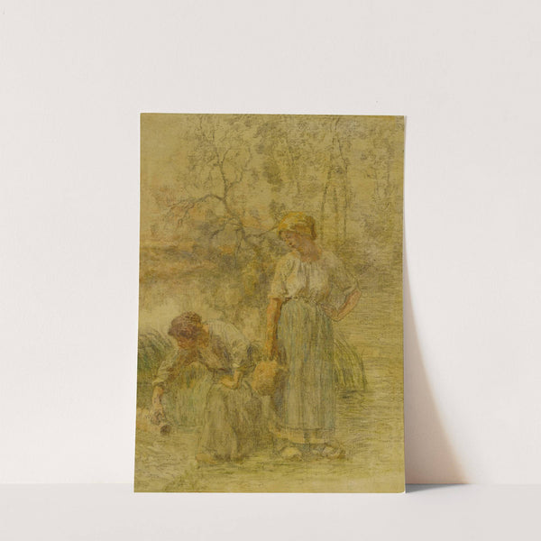 Two Peasant Girls by Léon Augustin Lhermitte