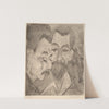 Two Peasant Heads (1920) by Ernst Ludwig Kirchner