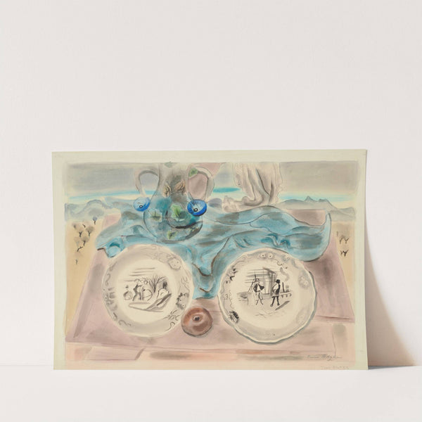 Two plates by Frances Hodgkins