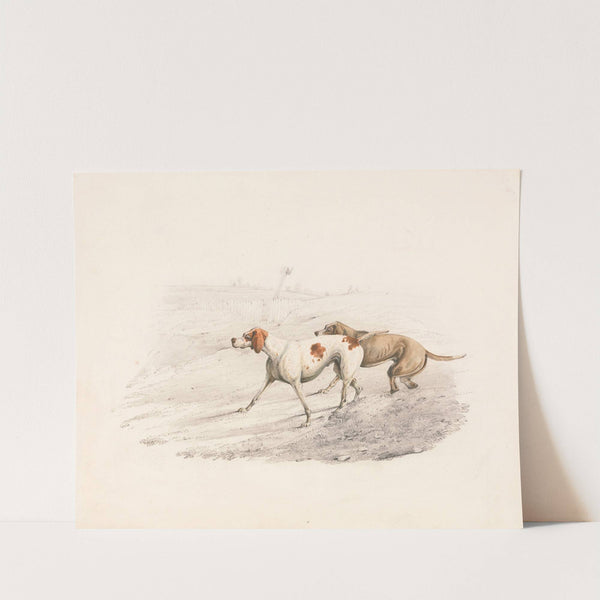 Two Pointers, Facing Left by Henry Thomas Alken