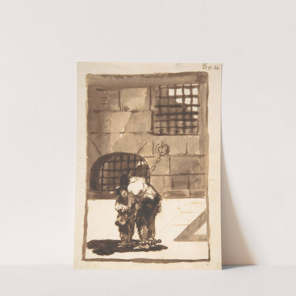 Two prisoners in irons (ca. 1812–20) by Francisco de Goya