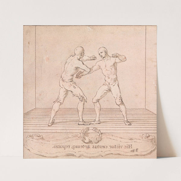 Two Prize Fighters (1742) by Hubert-François Gravelot