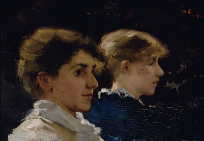 Two Profiles (Marianne Preindlsberger In Front)