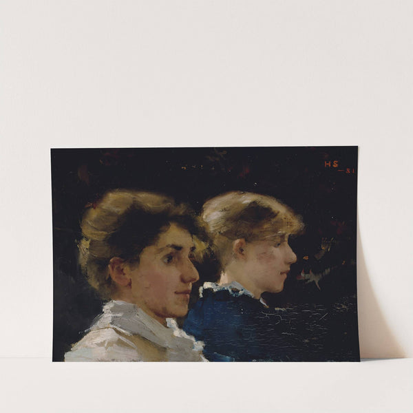 Two Profiles (Marianne Preindlsberger In Front) by Helene Schjerfbeck