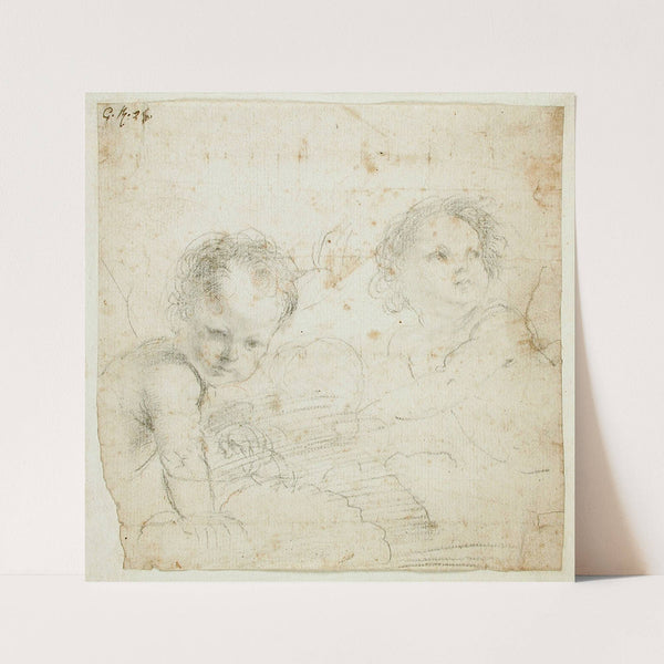 Two Putti (16th-17th century) by Guercino