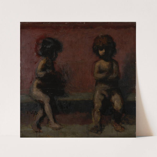 Two Putti (1885-1887) by Hans Von Marées