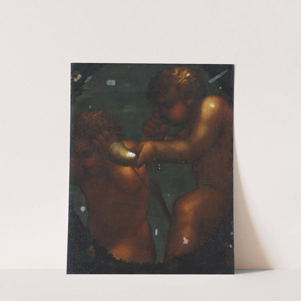 Two Putti by Anonymous