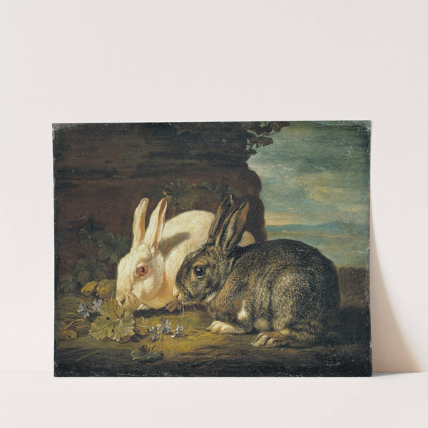 Two Rabbits by David de Coninck