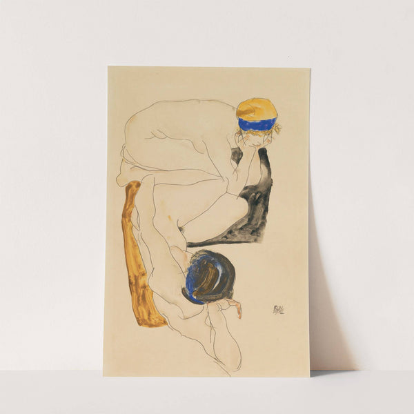 Two Reclining Figures ( 1912) by Egon Schiele