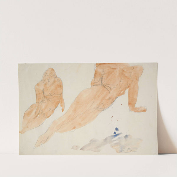 Two Reclining Nudes by Auguste Rodin