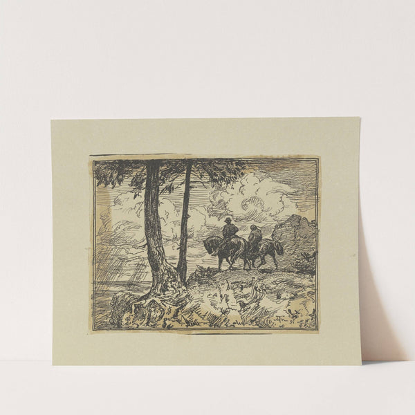 Two riders (1891) by Hans Thoma