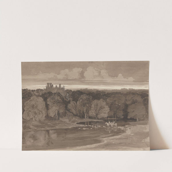 Two Riders Fording a River by Samuel Jackson