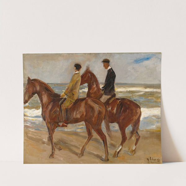 Two Riders On The Beach by Max Liebermann