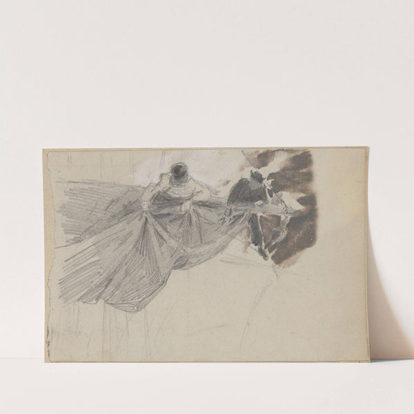 Two Sailors Furling Sail by John Singer Sargent