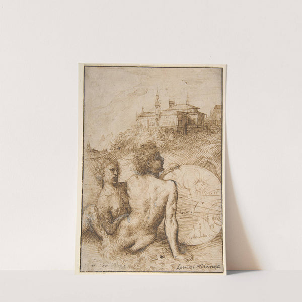 Two Satyrs in a Landscape by Titian