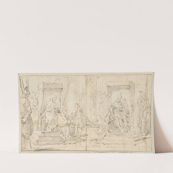 Two Scenes of Coronation (1696–1770) by Giovanni Battista Tiepolo