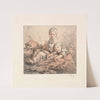 Two Seated Children by Georges William Thornley