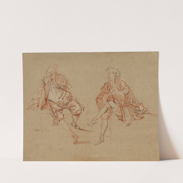 Two Seated Men by Nicolas Lancret